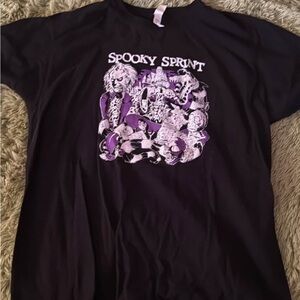 Spooky Sprint Kids Black and Purple T-Shirt